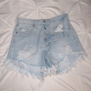 Wild Fable, Size 2, Highest rise shorts, light wash